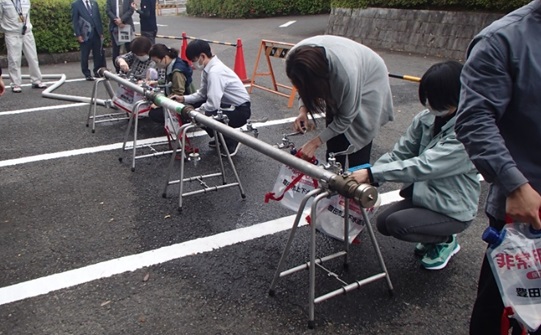 応急給水の様子