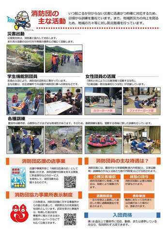 消防団の主な活動