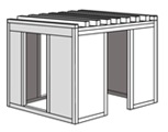イメージイラスト 部屋型のシェルター