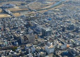写真:人口と産業が集中する都市部