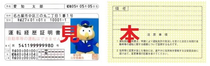 イラスト　運転経歴証明書