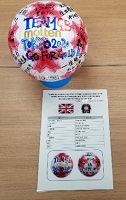 メッセージが書かれたサッカーボール01