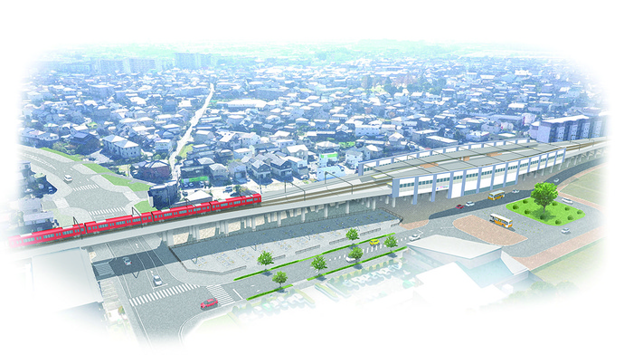 名鉄三河線若林駅付近 完成イメージ01