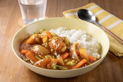 見本 豆腐とキャベツのカレー