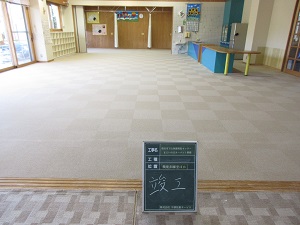 (写真2)修繕してきれいになった床