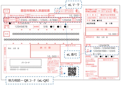 納付書(eLマークが印字されているもの)