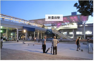 新豊田駅東口駅前広場(新とよパーク) 整備後(平成31年4月1日 供用開始)