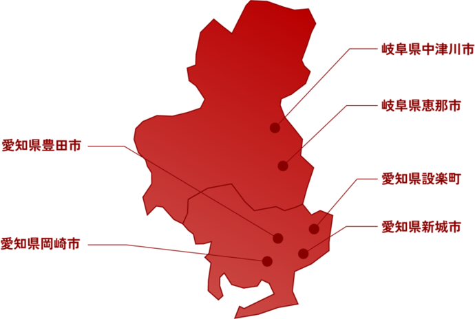 地図　ラリー開催地域