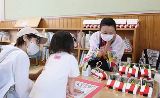 空き箱を使ったラリーカーの工作