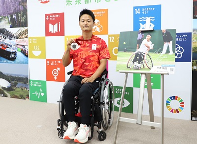 三木拓也選手　結果報告・スポーツ栄誉賞贈呈（2024年10月4日（金曜日））