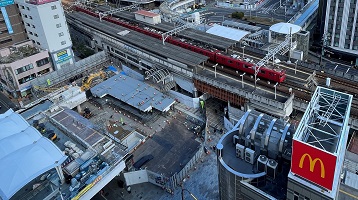 令和7年1月 定点観測(ペデストリアンデッキ)(2)