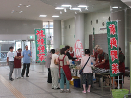 今年の夏に実施した販売の様子