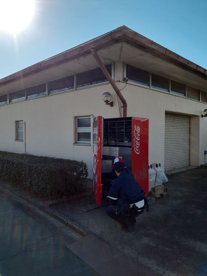 被害のあった自動販売機