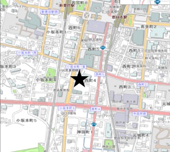豊田宮上第二土地区画整理組合事務所　地図