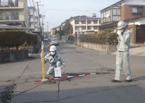 東日本大震災災害支援（短期）　下水道管の被害状況調査
