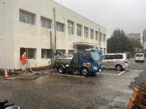 石川豪雨災害支援　給水車