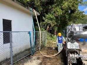 石川豪雨災害支援　給水の様子