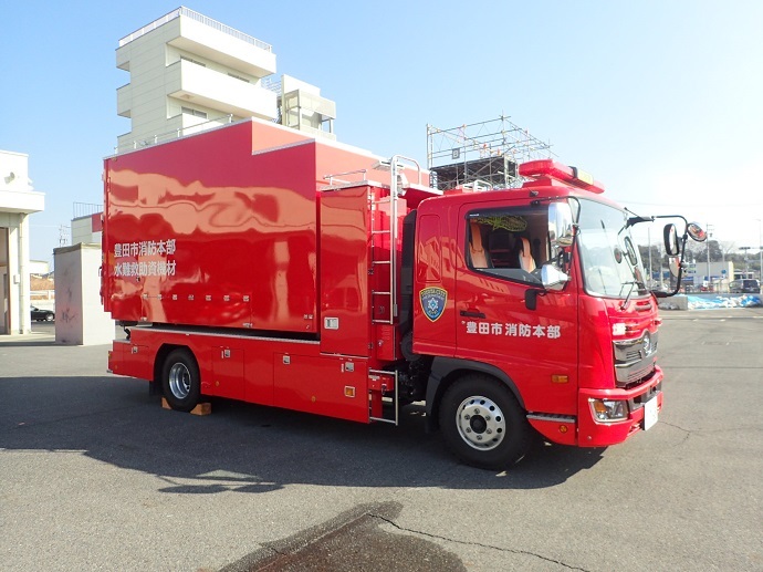 資機材搬送車（応急救護・水難救助・特殊災害用コンテナ）