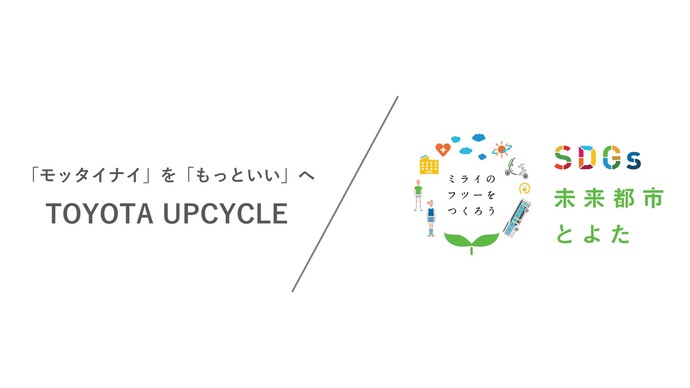 TOYOTA UPCYCLE　とよたSDGs　ロゴ