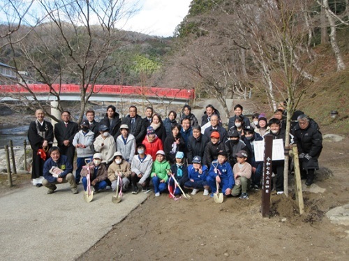 香嵐渓もみじ植樹式　2月4日（火曜日）